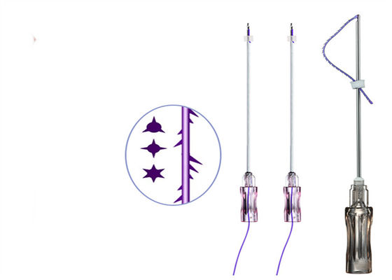 Απορροφήσιμο κολλαγόνο Pdo Thread Filler Cog 6D W Cannula Lifting Thread