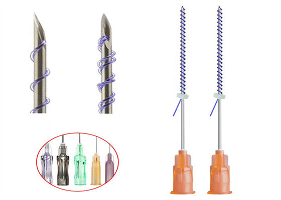 Απορροφήσιμο κολλαγόνο Pdo Thread Filler Cog 6D W Cannula Lifting Thread