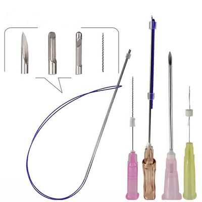 Απορροφήσιμο κολλαγόνο Pdo Thread Filler Cog 4d 6D W Cannula Lifting Thread