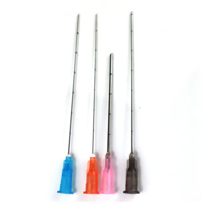 Κορέα υψηλής ποιότητας βελόνα κανύλας 18g 25g 22g 50mm 70mm μικρο αμβλύ βελόνα κανύλας