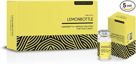 Ampoule Solution Fat Dissolving Injections 5 φιαλίδια X 10 ml μπουκάλι με λεμόνι για ενέσεις απώλειας βάρους