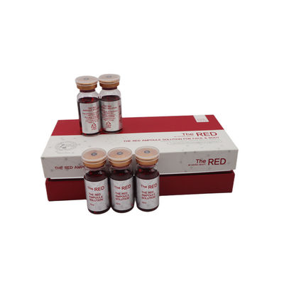 Κόκκινο διάλυμα Ampoule Σώμα Γλυπτική και αδυνατισμός Λιπολυτική διάλυση σωματικού λίπους
