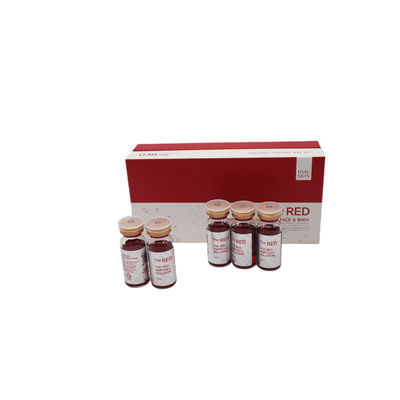 Κόκκινο διάλυμα Ampoule Σώμα Γλυπτική και αδυνατισμός Λιπολυτική διάλυση σωματικού λίπους