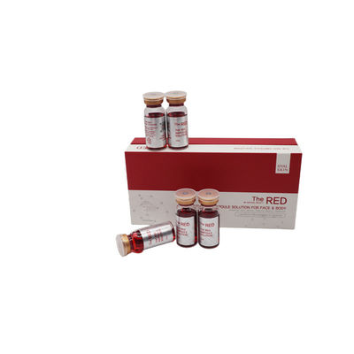 Κόκκινο διάλυμα Ampoule Σώμα Γλυπτική και αδυνατισμός Λιπολυτική διάλυση σωματικού λίπους