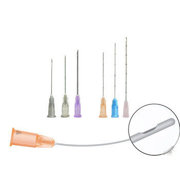Hyaluronic αμβλιά κάννουλα Microcannula για τα δερμικά υλικά πληρώσεως 14g-34g