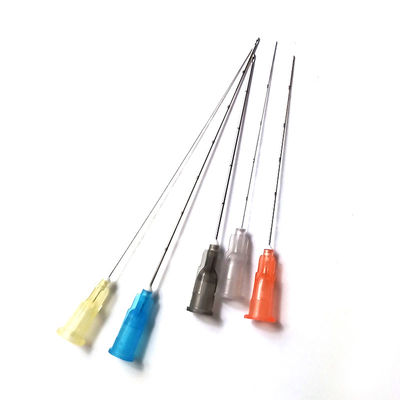 Μίας χρήσης βελόνα Microcannula ακρών 25mm 38mm αμβλιά για τα υλικά πληρώσεως