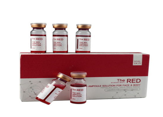 10 ml Ενέσεις διαλύσεως λιπαρών Το κόκκινο διάλυμα
