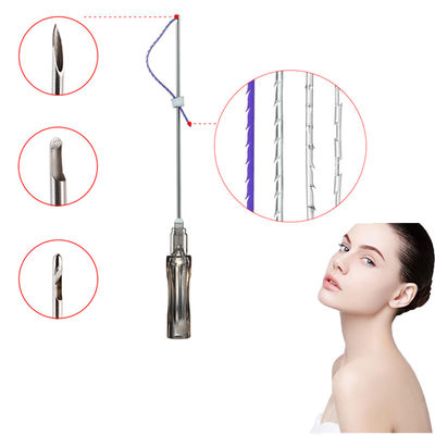 Πολυδιοξανόνα Fio De Sutura Cannula Cog Barbed Thread cog 2-1 3-1 4-1 5-1 3D 4D Lift Hilos Pdo ανύψωση νήματος