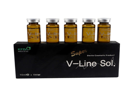 5pcs*10ml Ενέσεις διάλυσης λίπους στο πρόσωπο Λιπολυτική Super V Line Sol