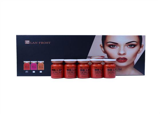 Κόκκινο ρόδινο πορτοκαλί χειλικό Hyaluronic όξινο δερμικό υλικό πληρώσεως 8ml του BB/μπουκάλι