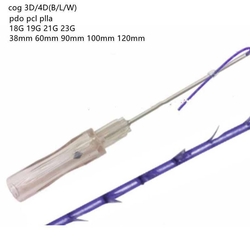 Πολυδιοξανόνα Fio De Sutura Cannula Cog Barbed Thread cog 2-1 3-1 4-1 5-1 3D 4D Lift Hilos Pdo ανύψωση νήματος
