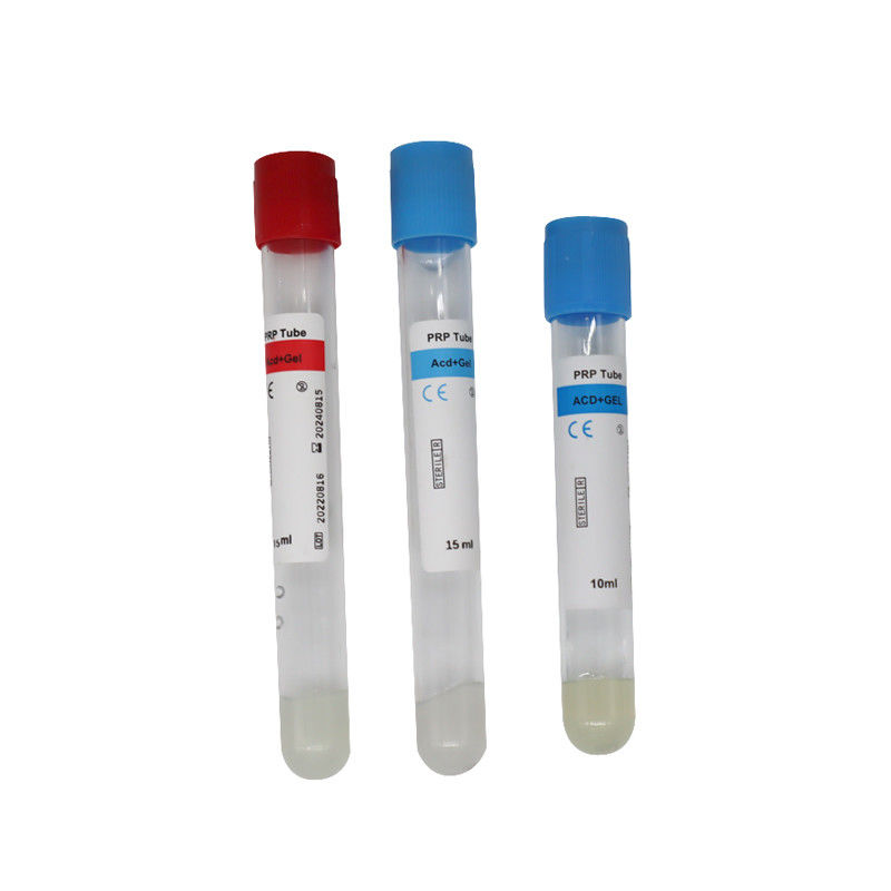 Τύπος PRP 10 ml με ACD Gel για την απώλεια μαλλιών Πλακέτες πλούσιο σε Plas Prp PRF φυγοκεντρωτικό σωλήνα