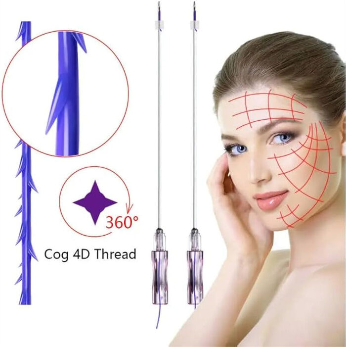 Χονδρική πώληση Beauty V Line Lifting 19g 100mm Barbed Cog 4D 6D Pdo Thread